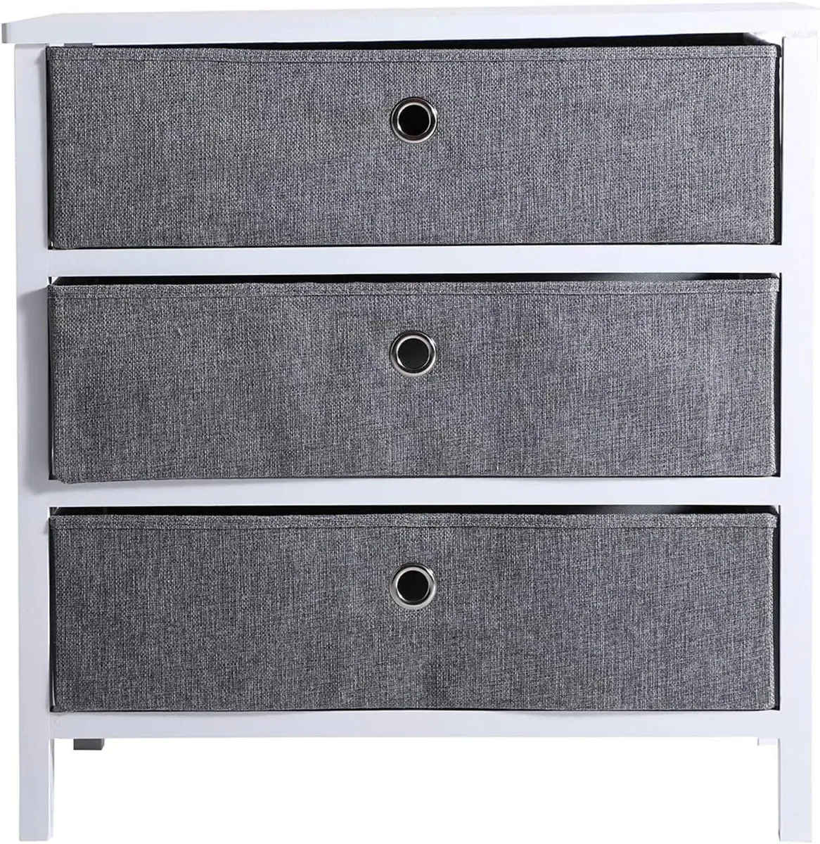 - White Folding Nordic Style Wooden Storage Chest - Image 1