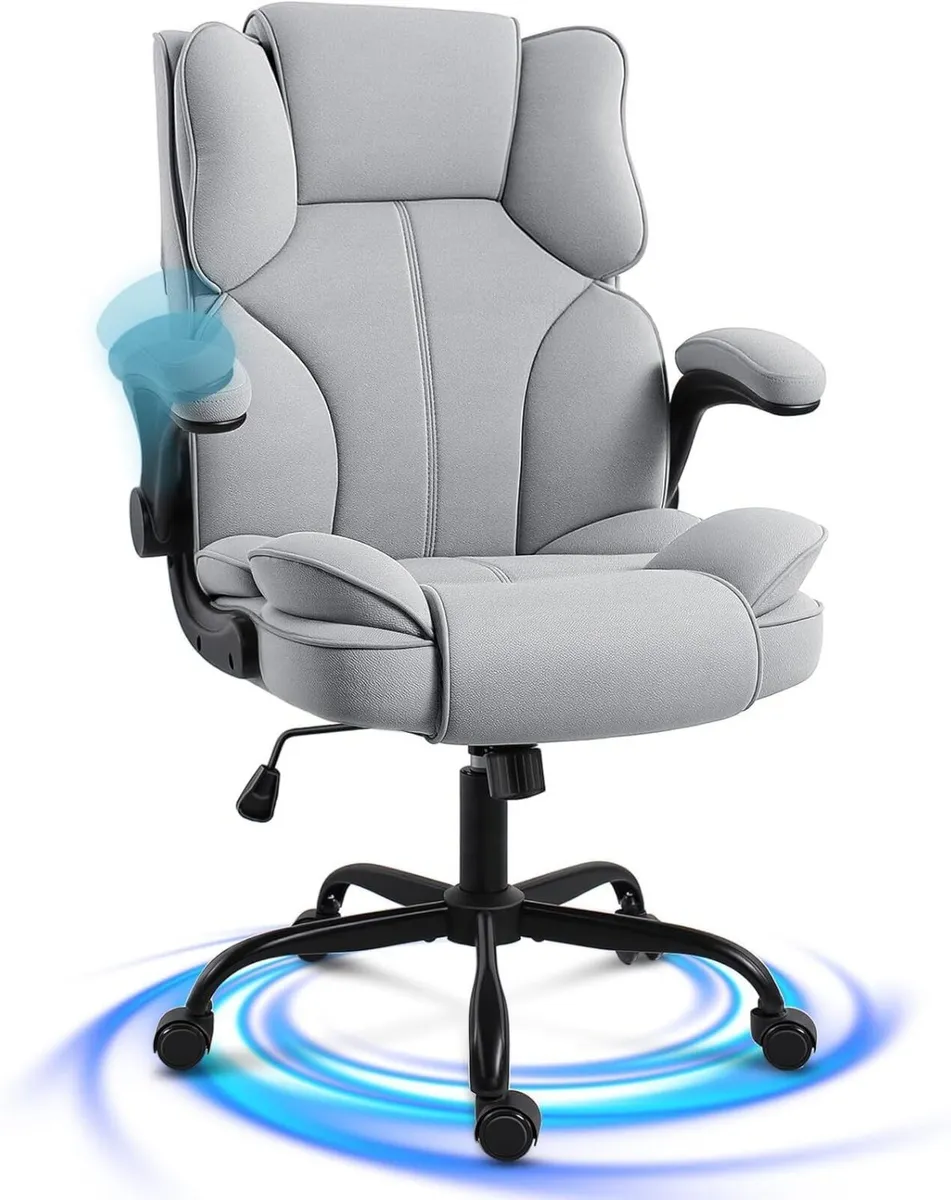 Office Chair Desk with 90degrees Flip up Armrest - Image 1