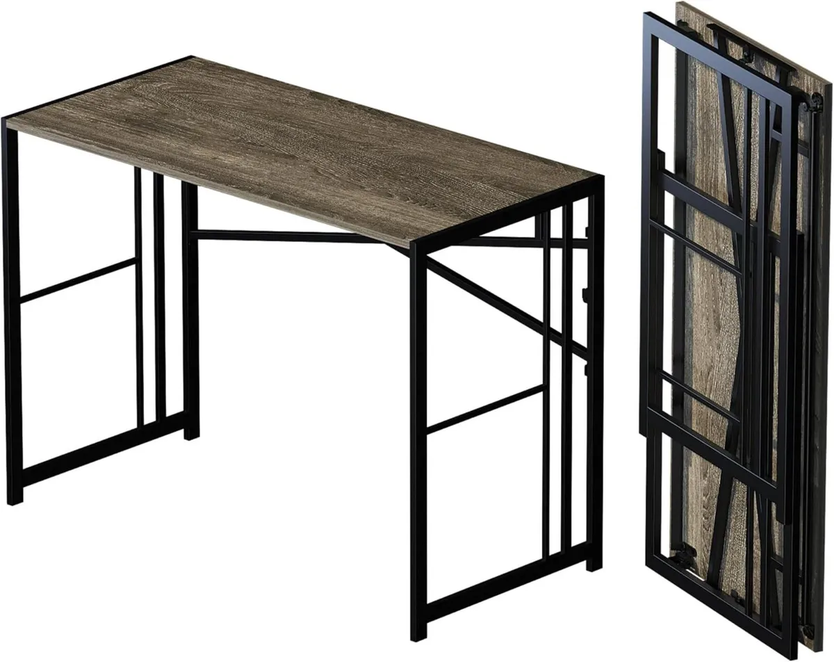 103 cm Folding Desk Writing Gaming Computer - Image 1