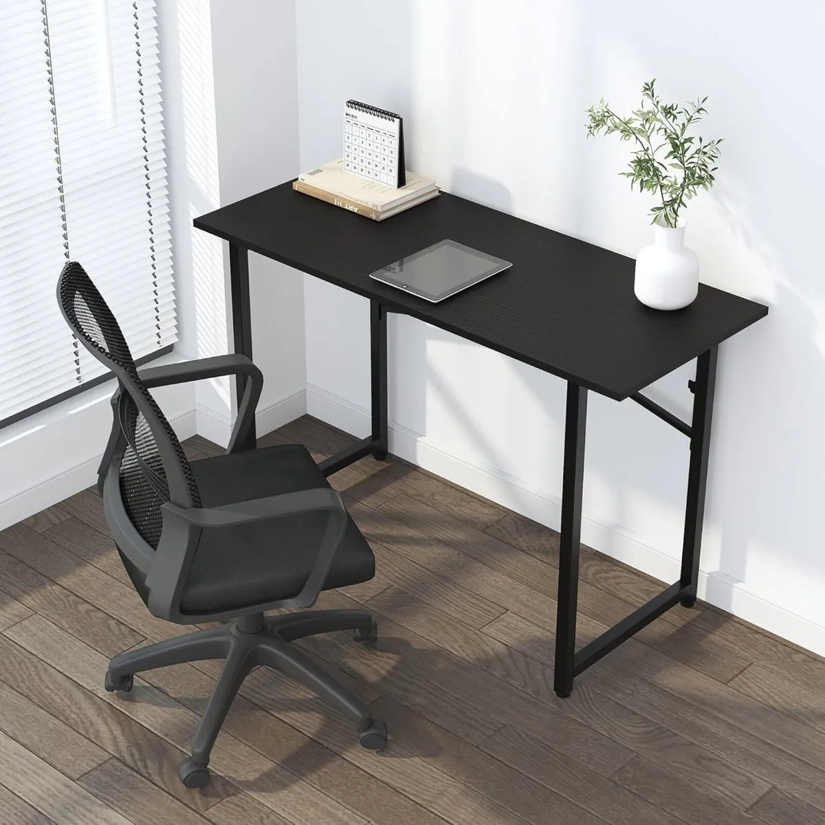 Folding Computer Desk 120 cm Writing Gaming - Image 2