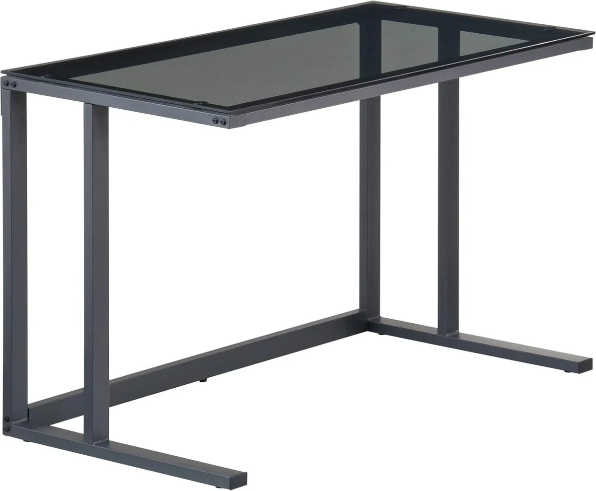 AW53385 Air Black framed and smoked glass Desk - Image 1