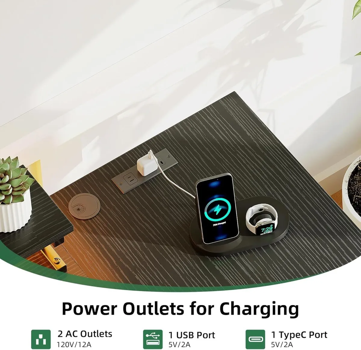 L Shaped Gaming Desk with 4 Drawers 63 Reversible - Image 4