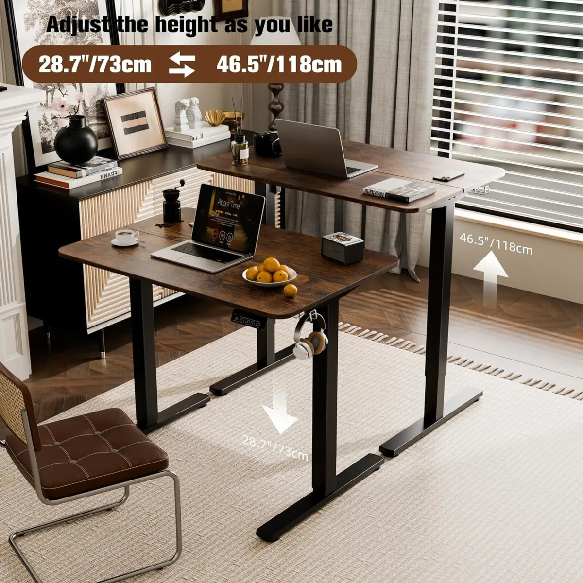 Electric Standing Desk 90x60cm Height Adjustable - Image 4