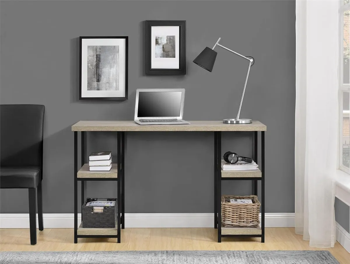 Ameriwood Elmwood Desk Grey Oak Look - Image 2
