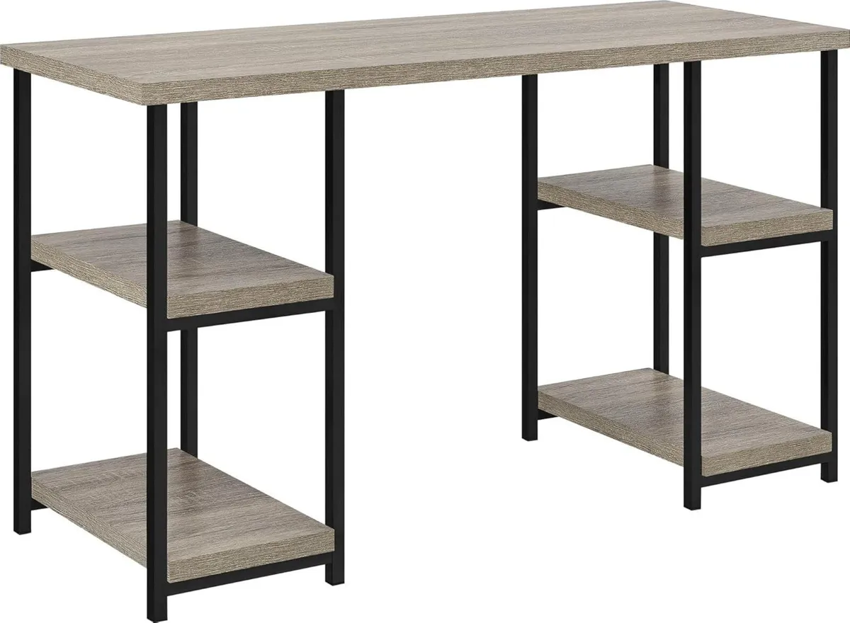 Ameriwood Elmwood Desk Grey Oak Look - Image 4