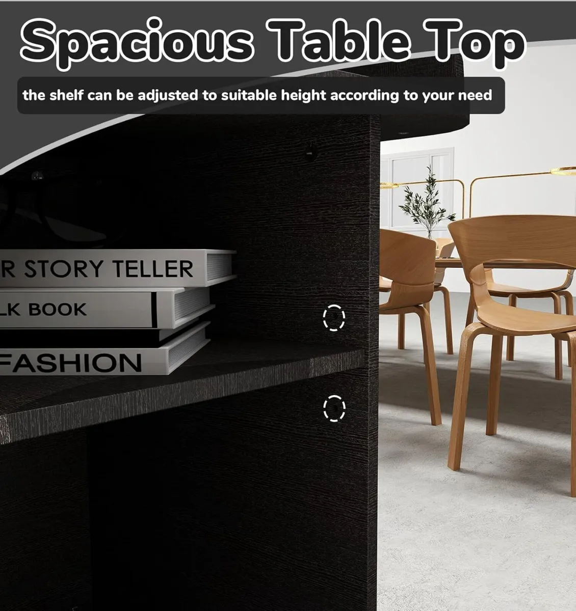 Podium Stand Portable Mobile Wood Pulpit Hostess - Image 4