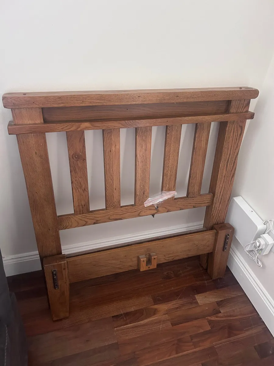 Single Oak Bed - Image 1