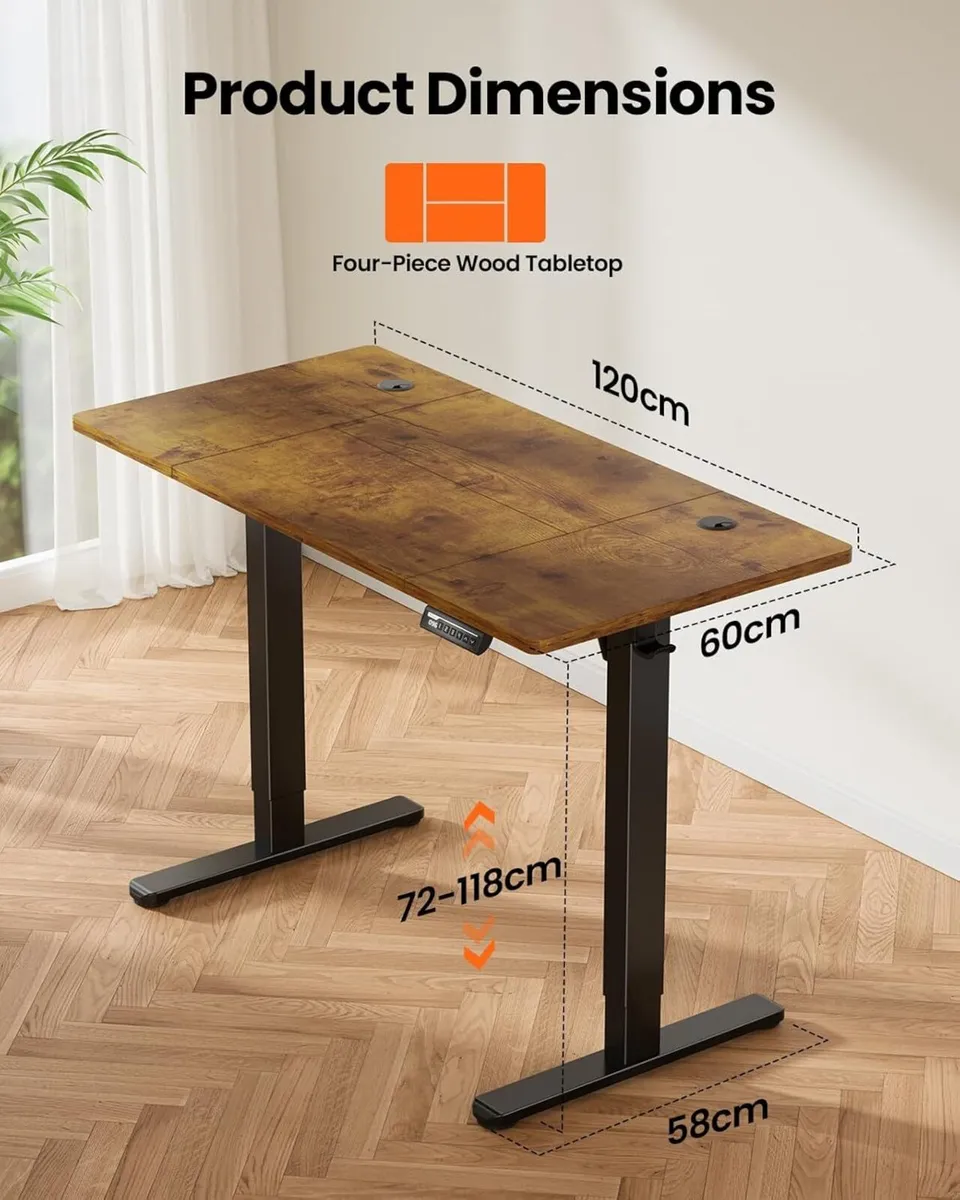 Sit Stand Electric Desk - Image 3
