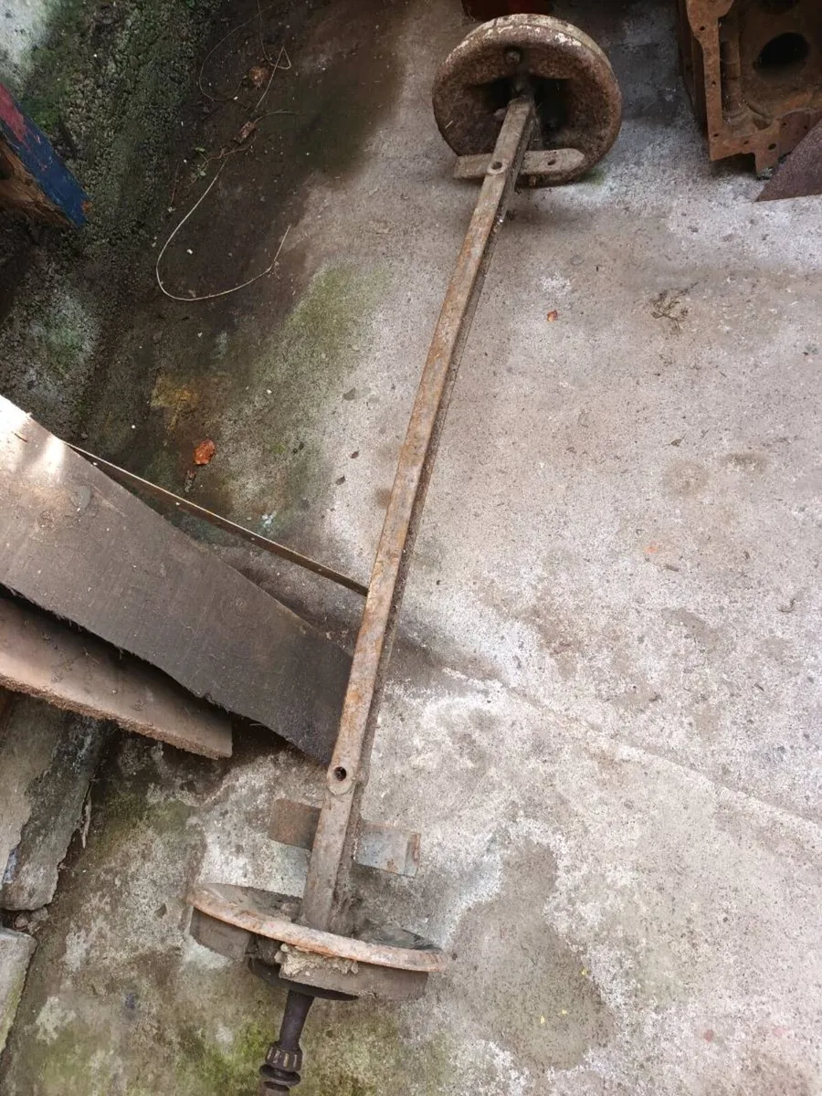 Vintage Car Front Axle - Image 1