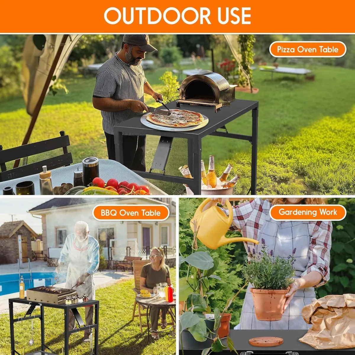 Foldable Pizza Oven Table - Portable Outdoor - Image 4