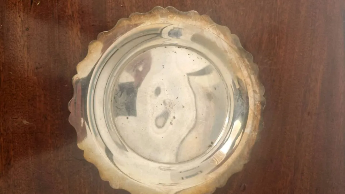 Antique Silver Serving Tray - Image 2