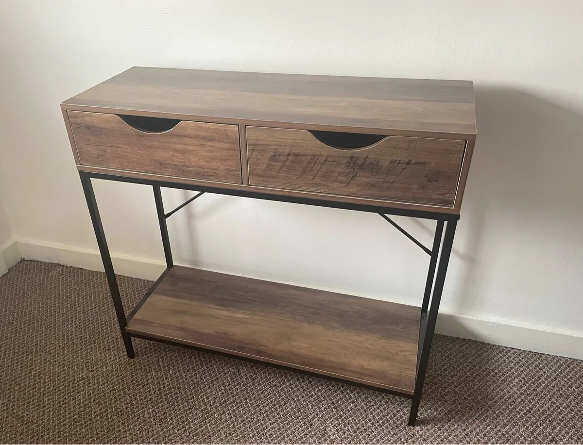Console table with drawers