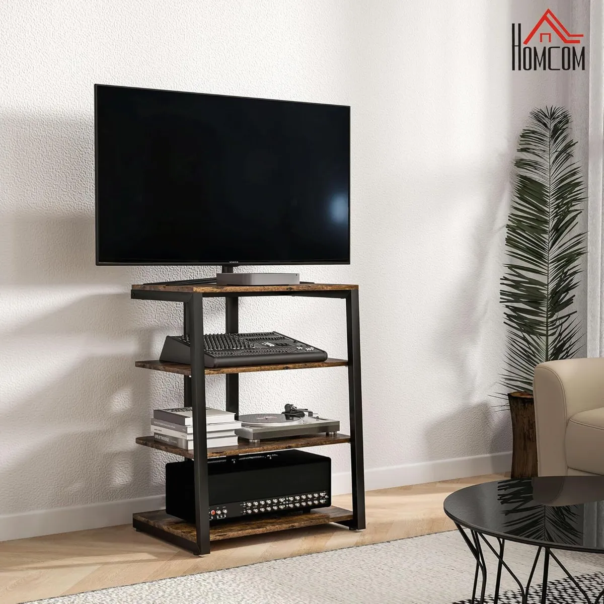 HiFi Stand 4-Tier Media Storage Shelf with - Image 2
