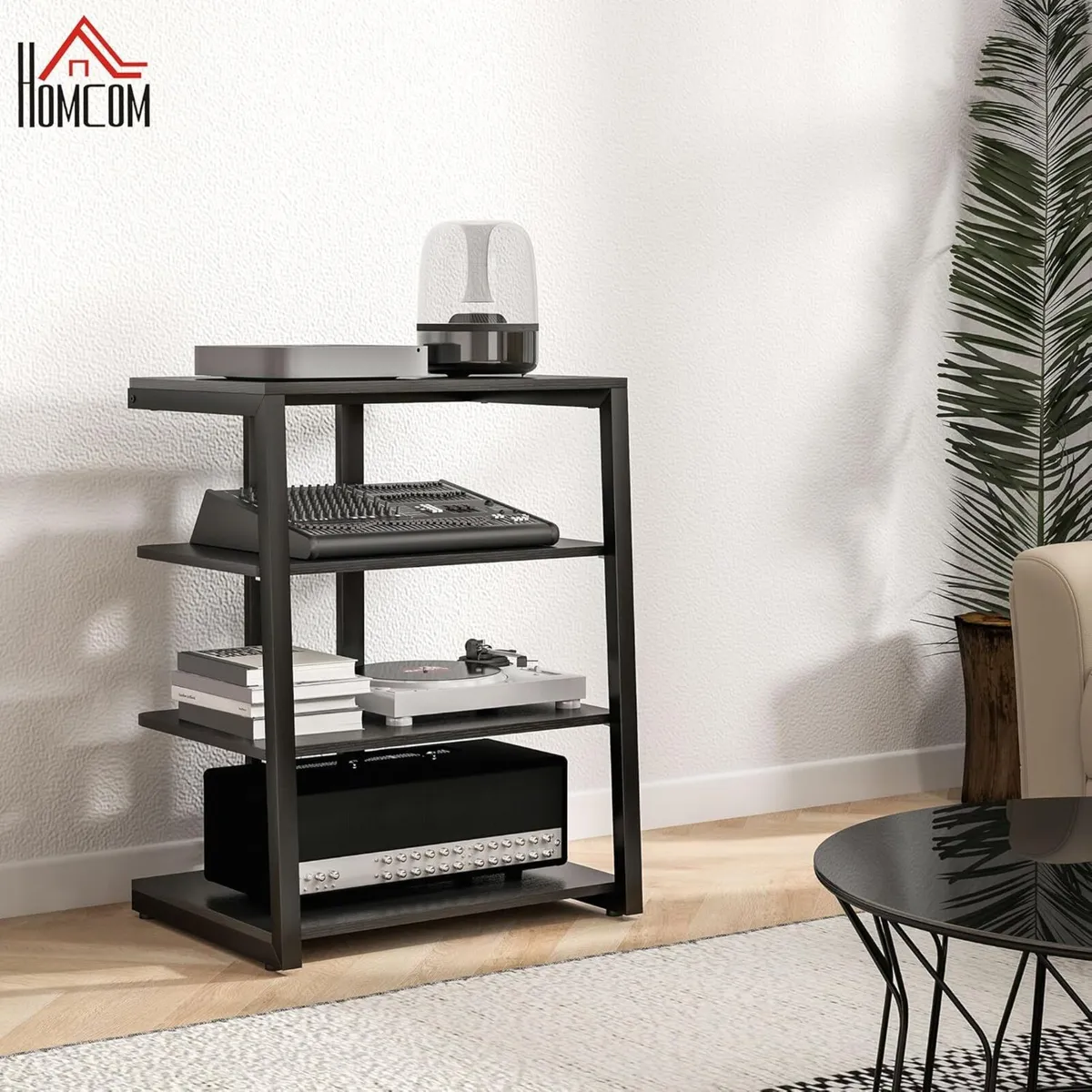 HiFi Stand 4-Tier Media Storage Shelf with - Image 2