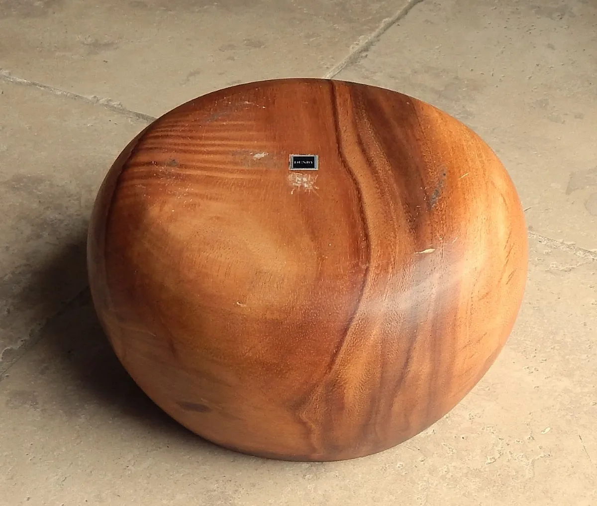 Denby Teak Handmade Wooden Fruit Bowl - Image 3