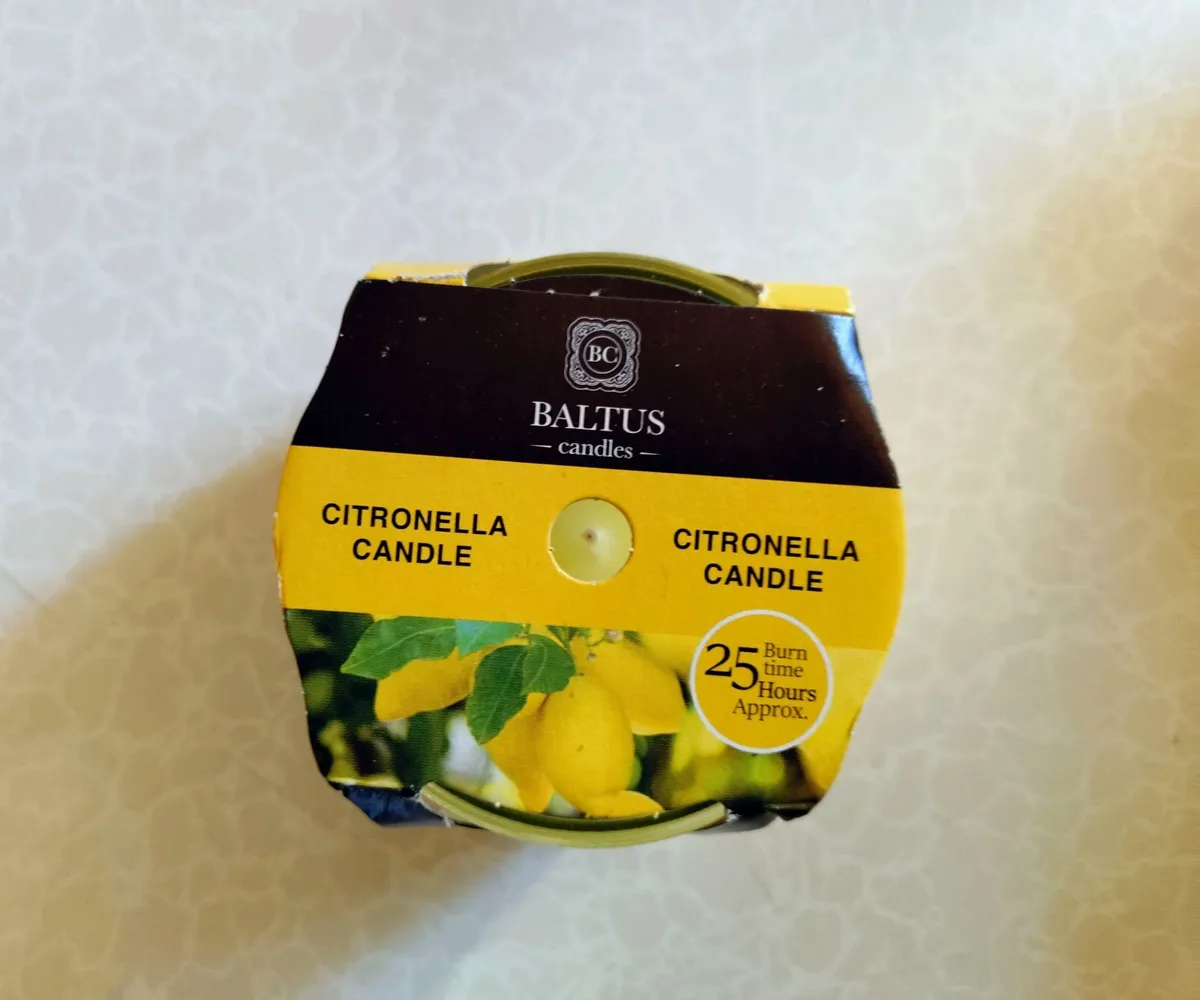 SMALL CANDLE IN GLASS JAR (NEW). - Image 3