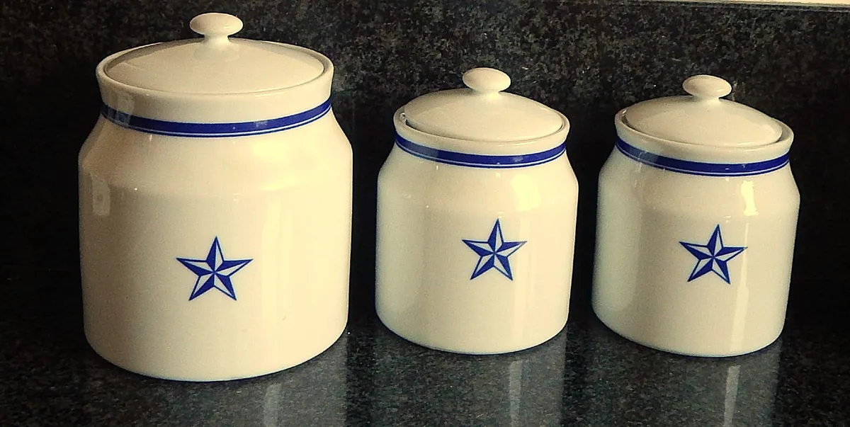 Set of Oakdale Porcelain Storage Jars - Image 2