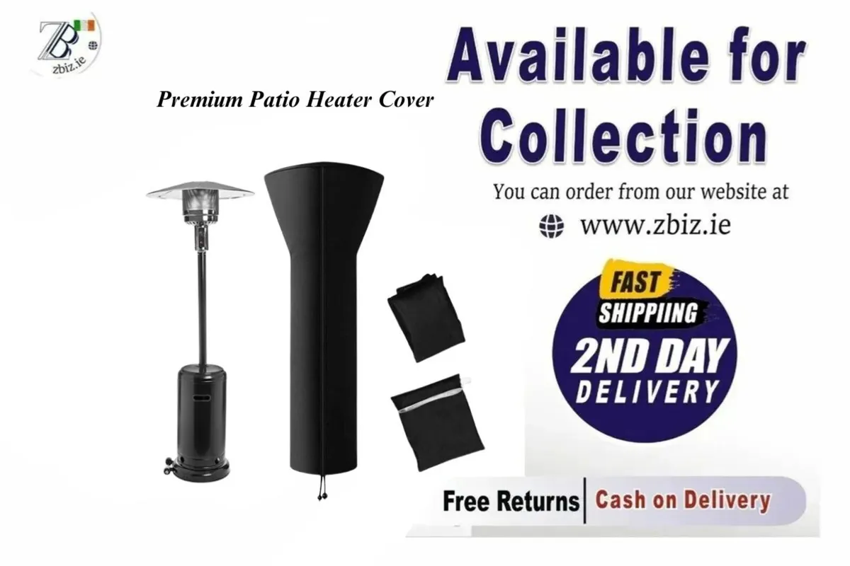 Waterproof Patio Heater Covers with Zipper - Image 1