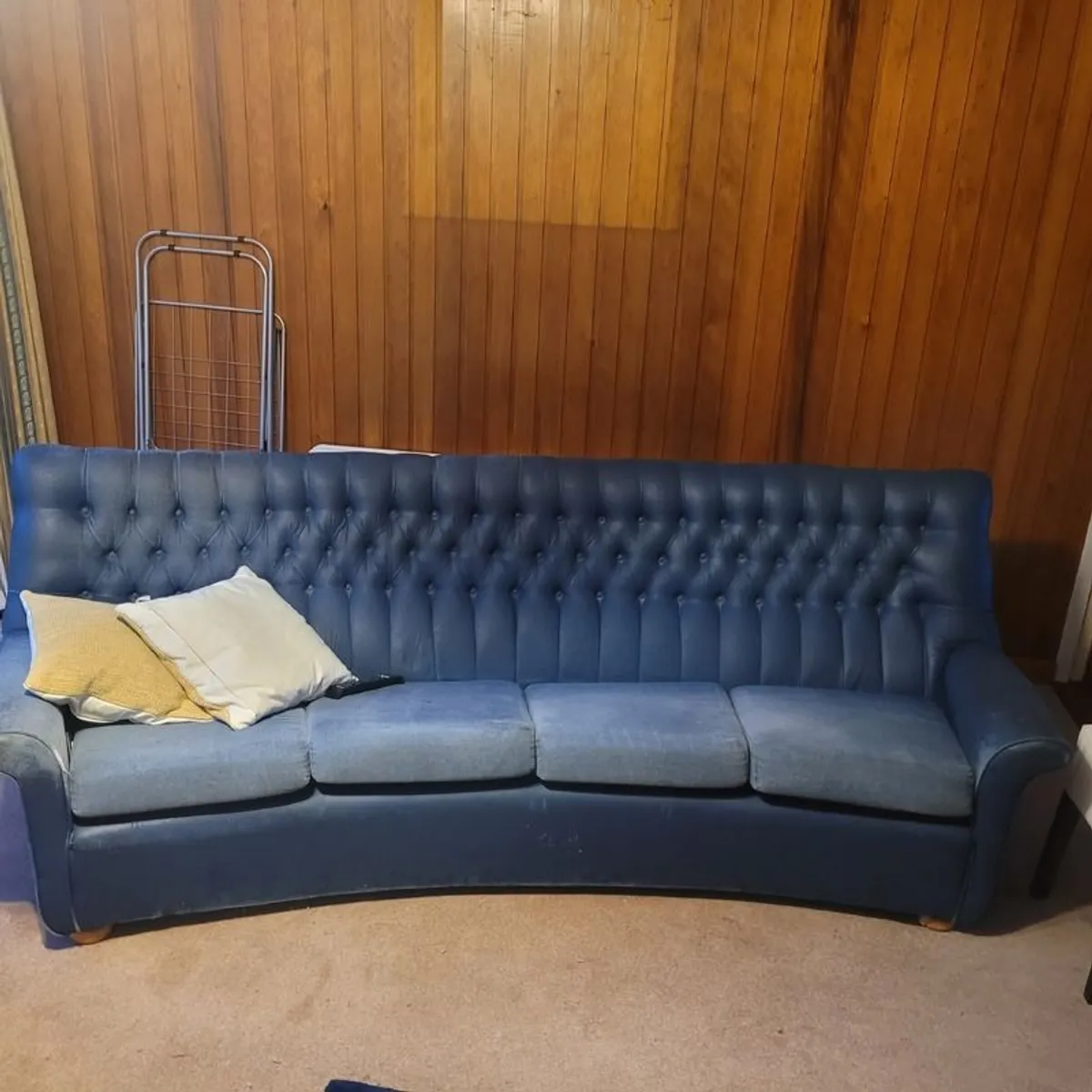 TV and stand with DVD player. And sofa and 2 chairs - Image 4