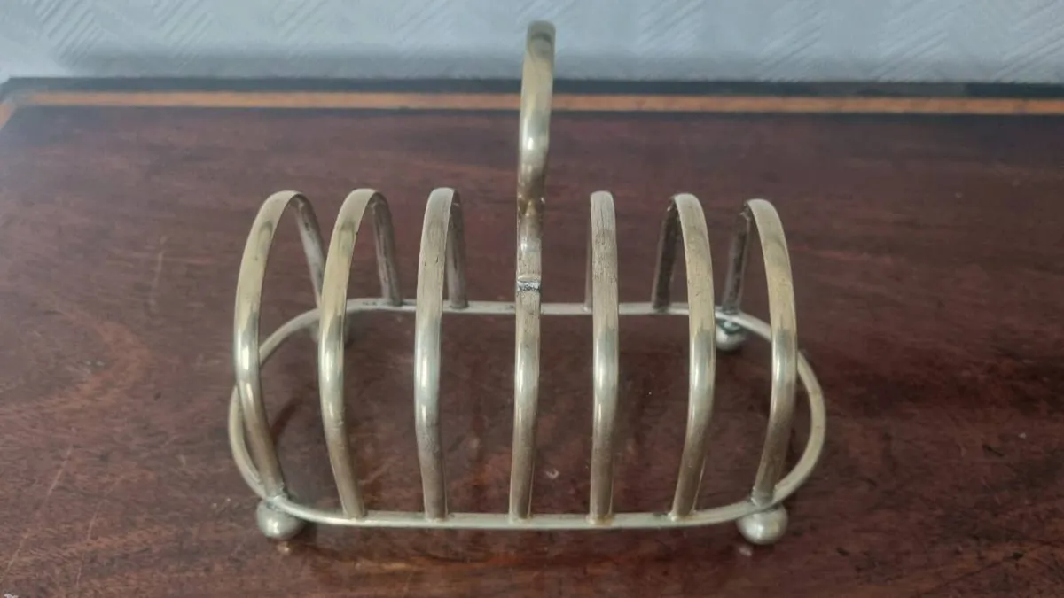 Antique Silver Toast Rack - Image 1