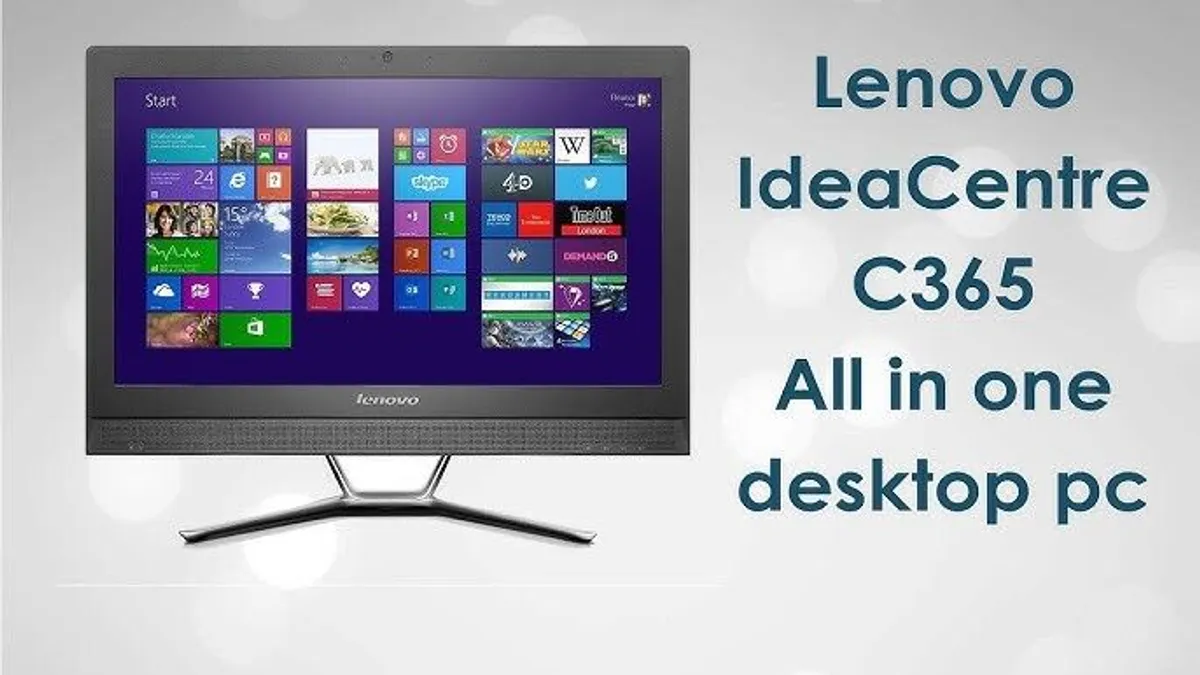 Lenovo All In One C365  Desktop Pc 19.5" , Amd A4-5000 (hd Graphics), 8gb Ram, 1tb Hdd, Windows 10 Home. - Image 1