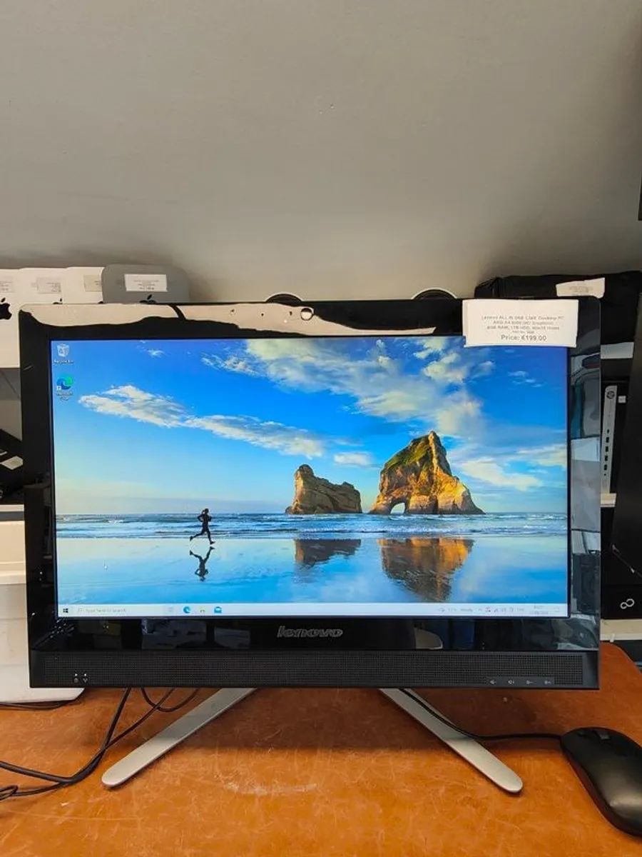 Lenovo All In One C365  Desktop Pc 19.5" , Amd A4-5000 (hd Graphics), 8gb Ram, 1tb Hdd, Windows 10 Home. - Image 2