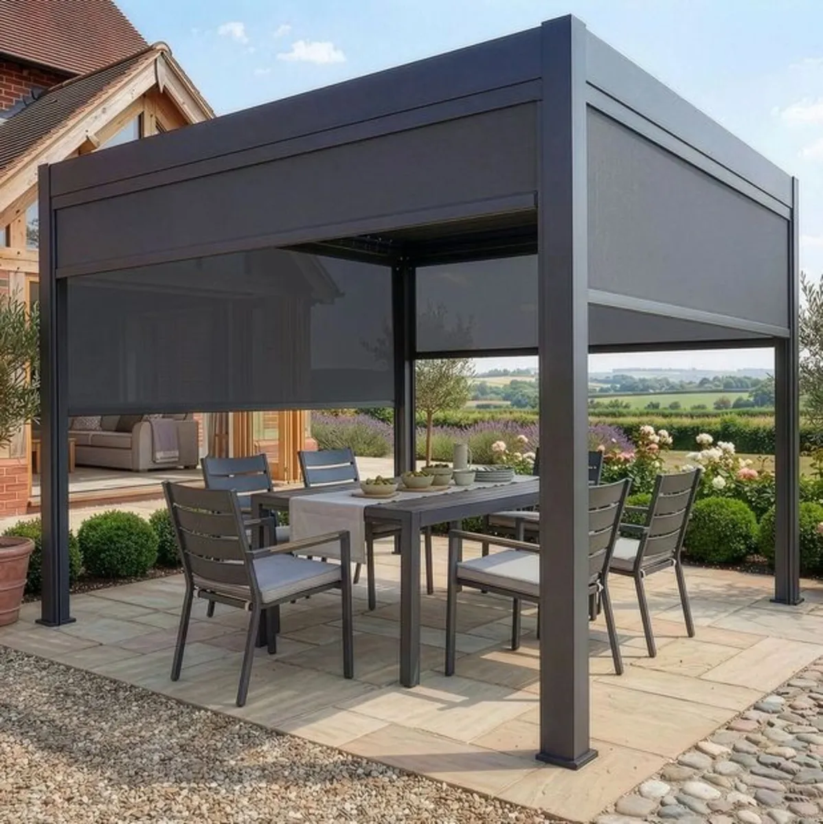 3m x 3m Aluminium Pergola/Gazebo - Image 2