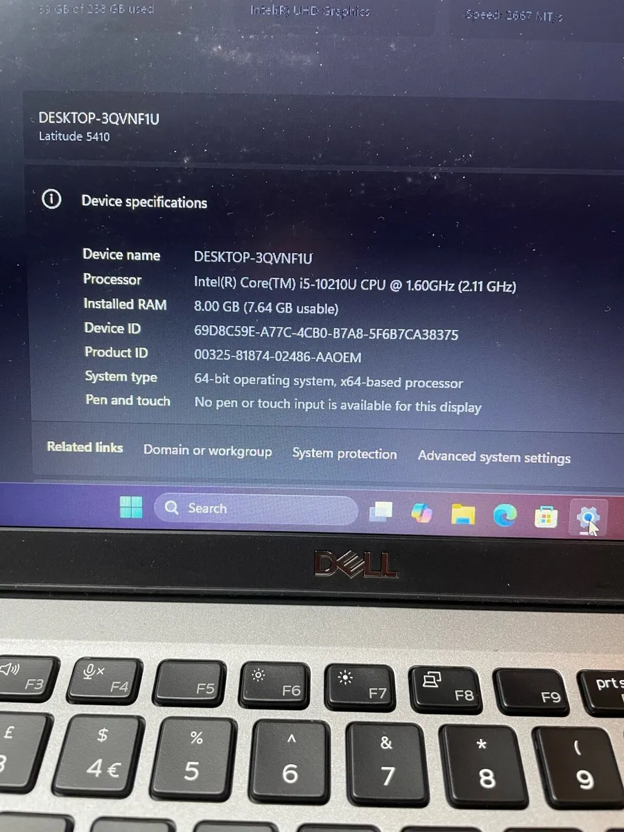 Dell Laptop i5 pro 8/256 windows 11 pro - Image 4