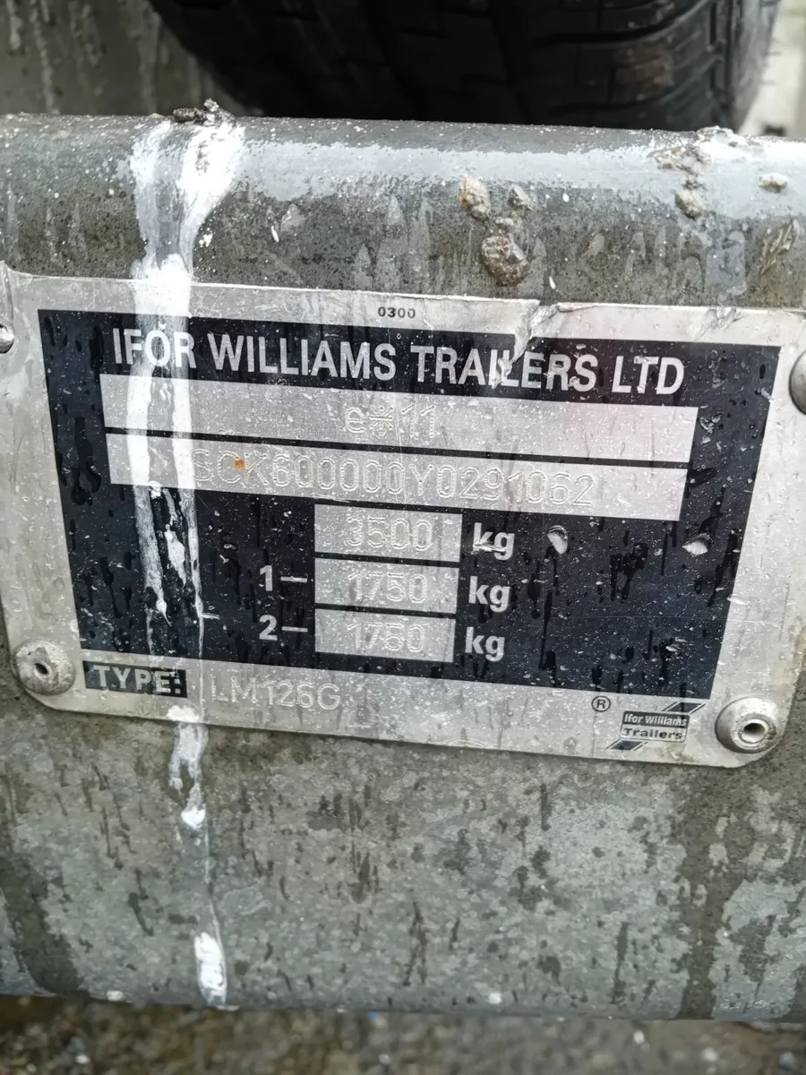 I for williams 12 x 6.6 3.5 ton Flat bed trailer - Image 2