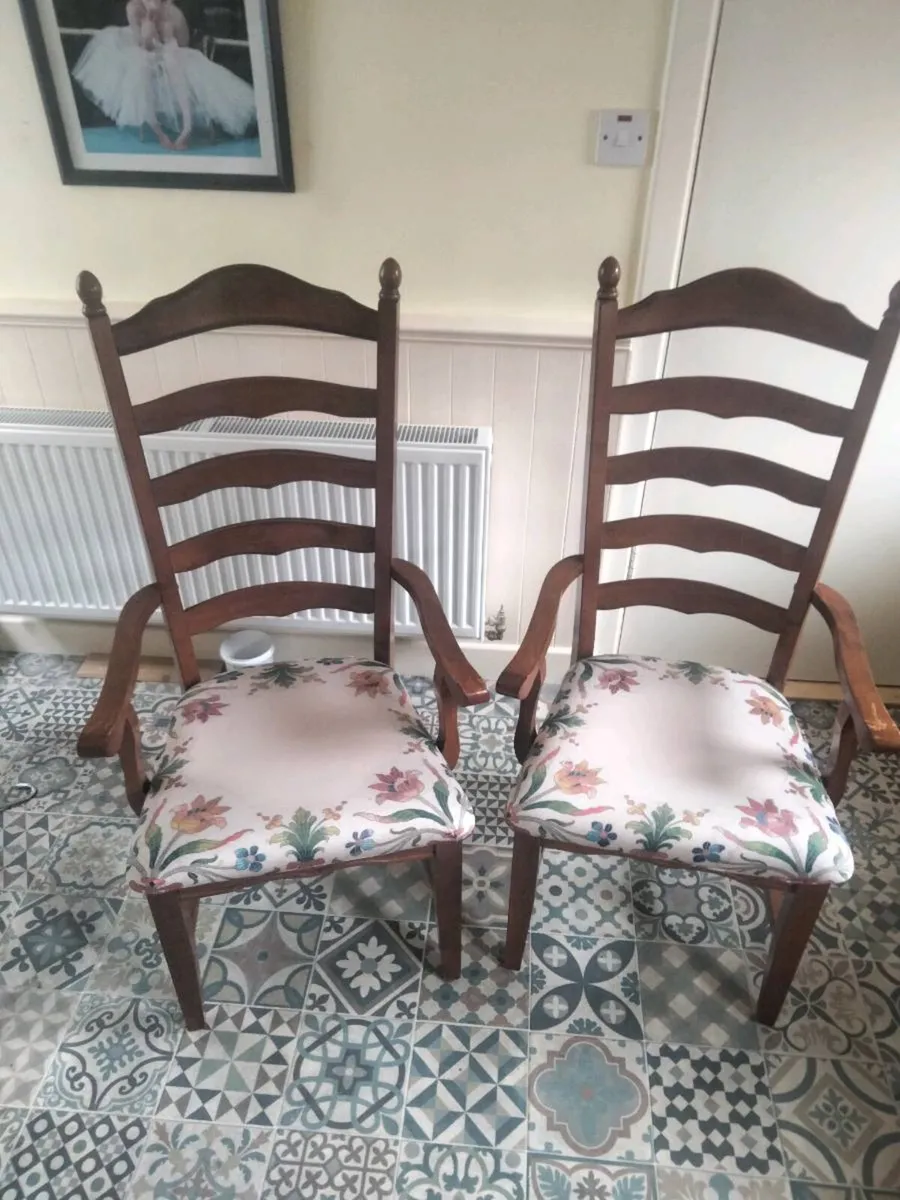 Two Carver Chairs - Image 1