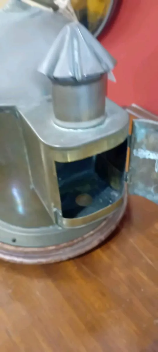 Antique Brass Ships Compass Converted To Clock - Image 2