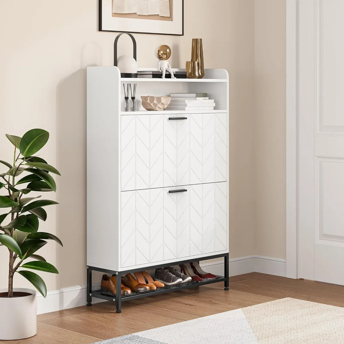 Shoe Cabinet Storage Hallway with 2 Drawers - Image 2