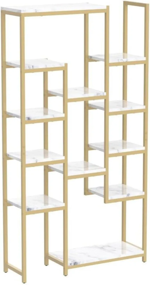 Bookcase 6 Tier Modern Free Standing Bookshelf - Image 4