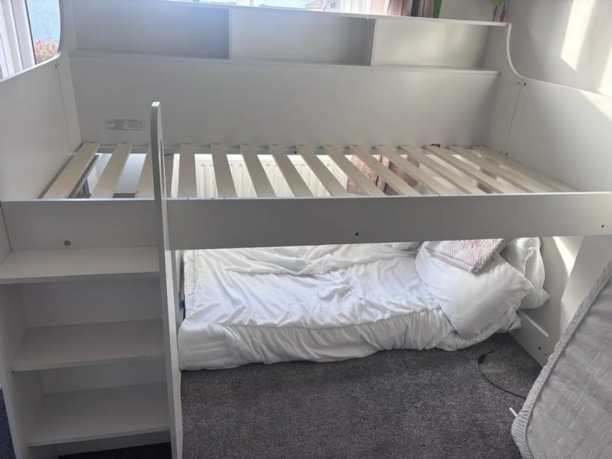 High sleeper bed and Emma single mattress - Image 3