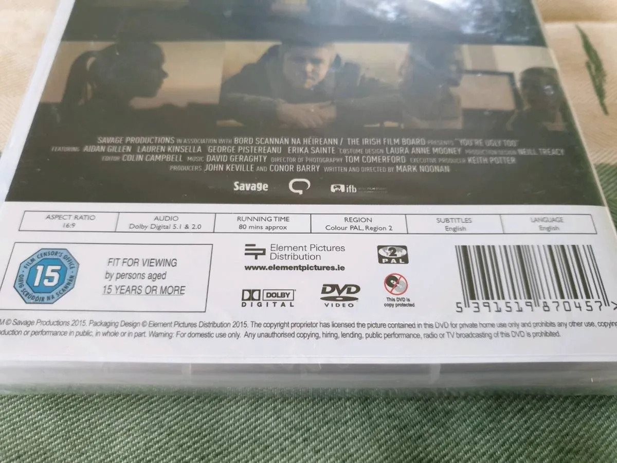 You're Ugly Too 2015 Mark Noonan DVD Aidan Gillen - Image 3