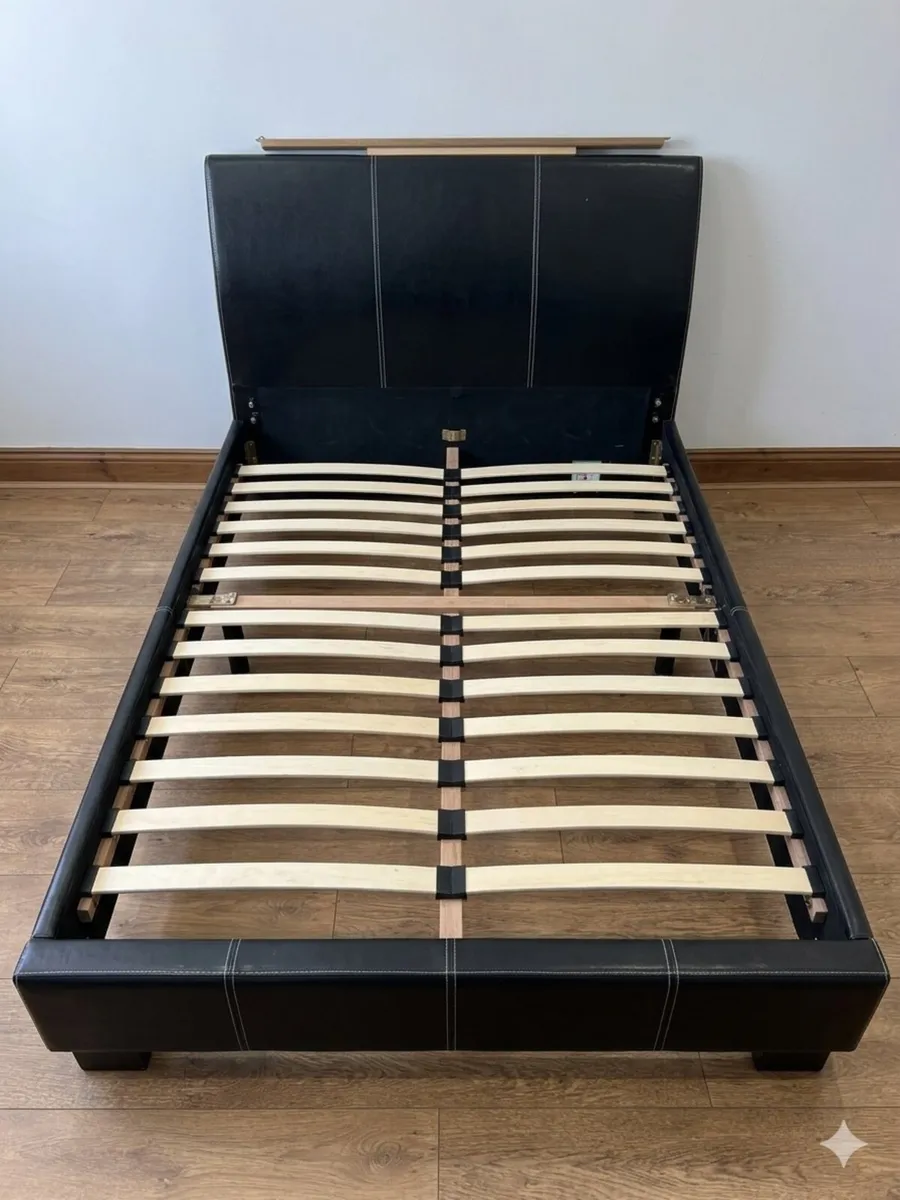 4ft Leather All in one Headboard intergrated - Image 1