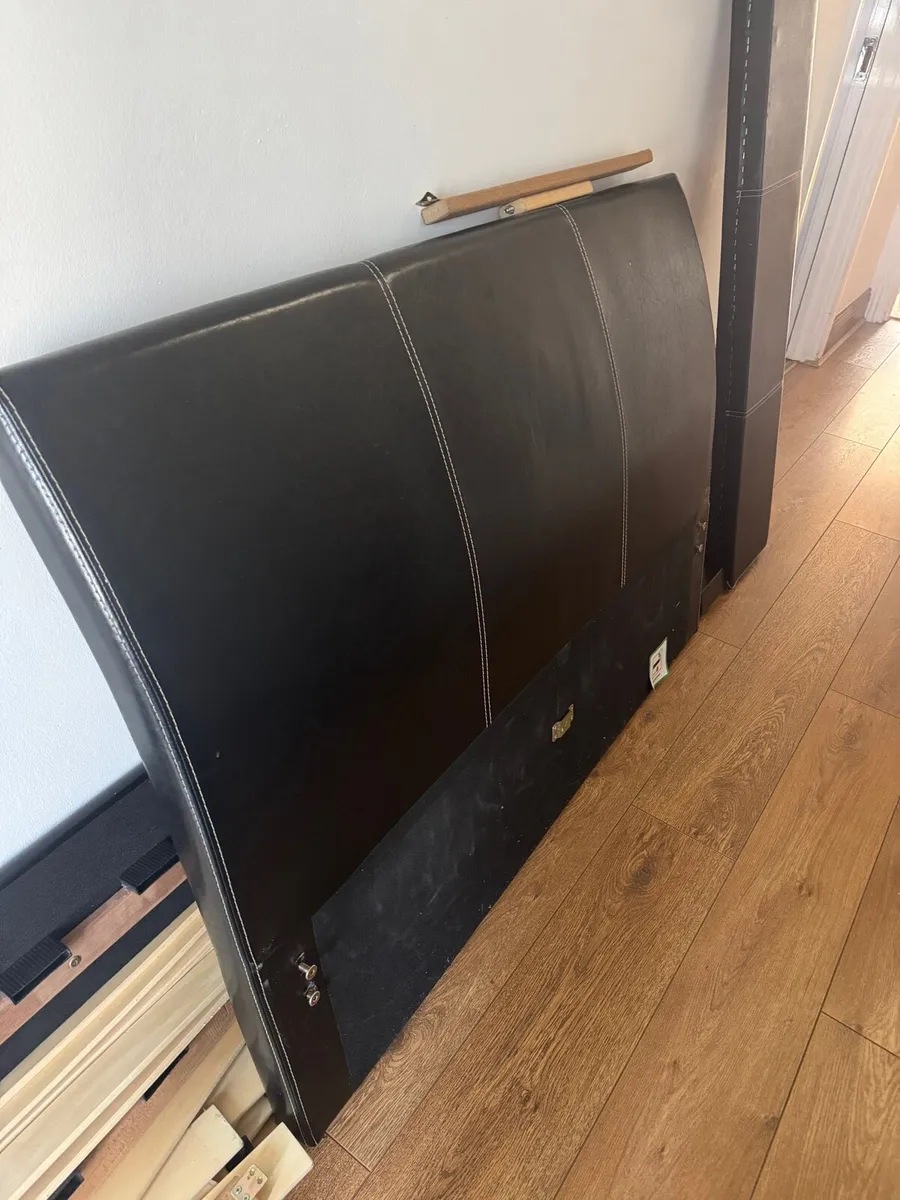 4ft Leather All in one Headboard intergrated - Image 4