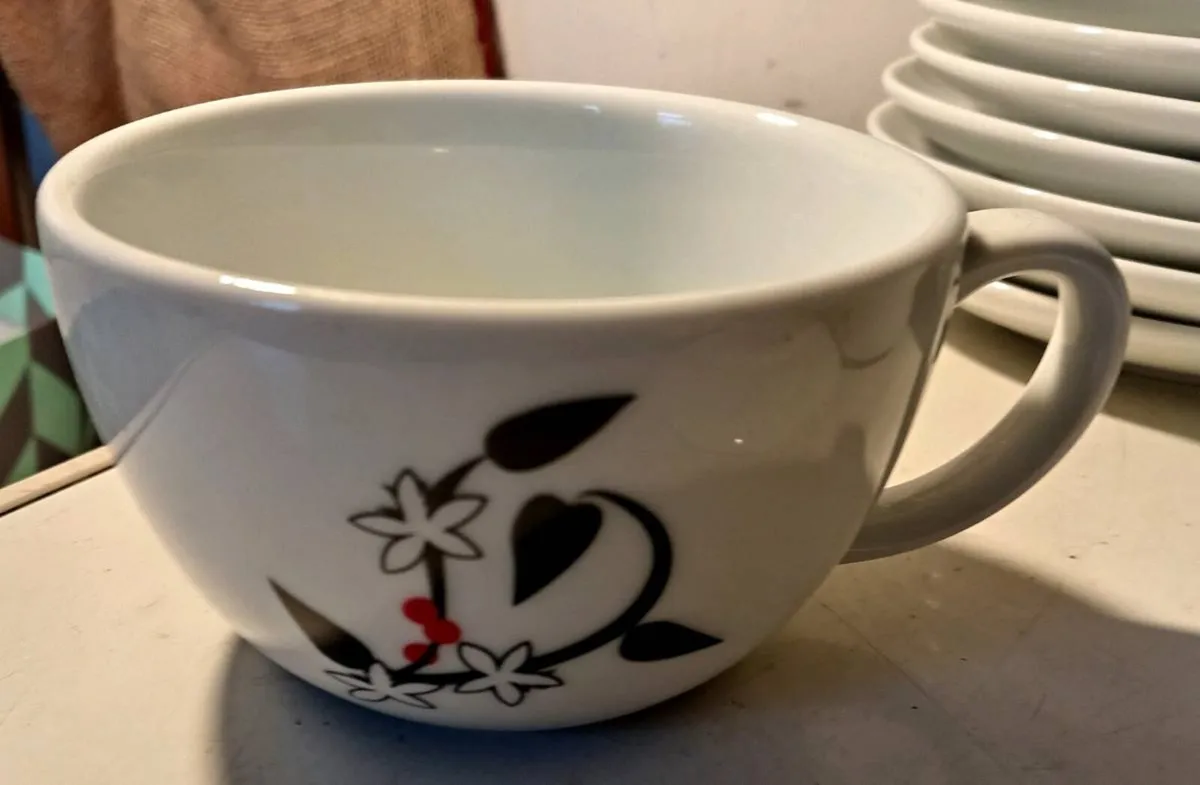 10 Ancap Restaurant/Cafe Italian Cups Saucers - Image 2