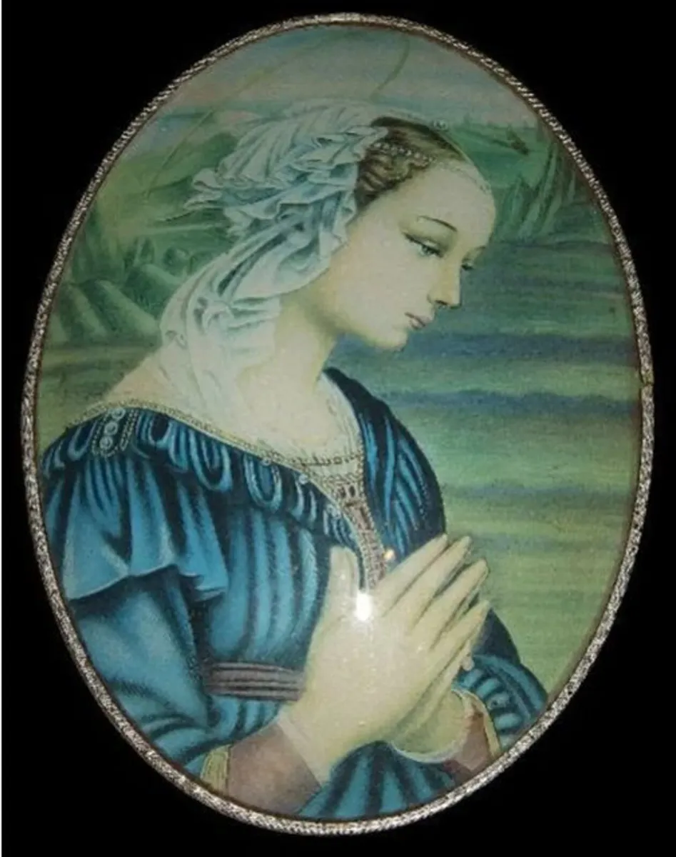 Vintage 1971 Italian Madonna Plaque - Image 2