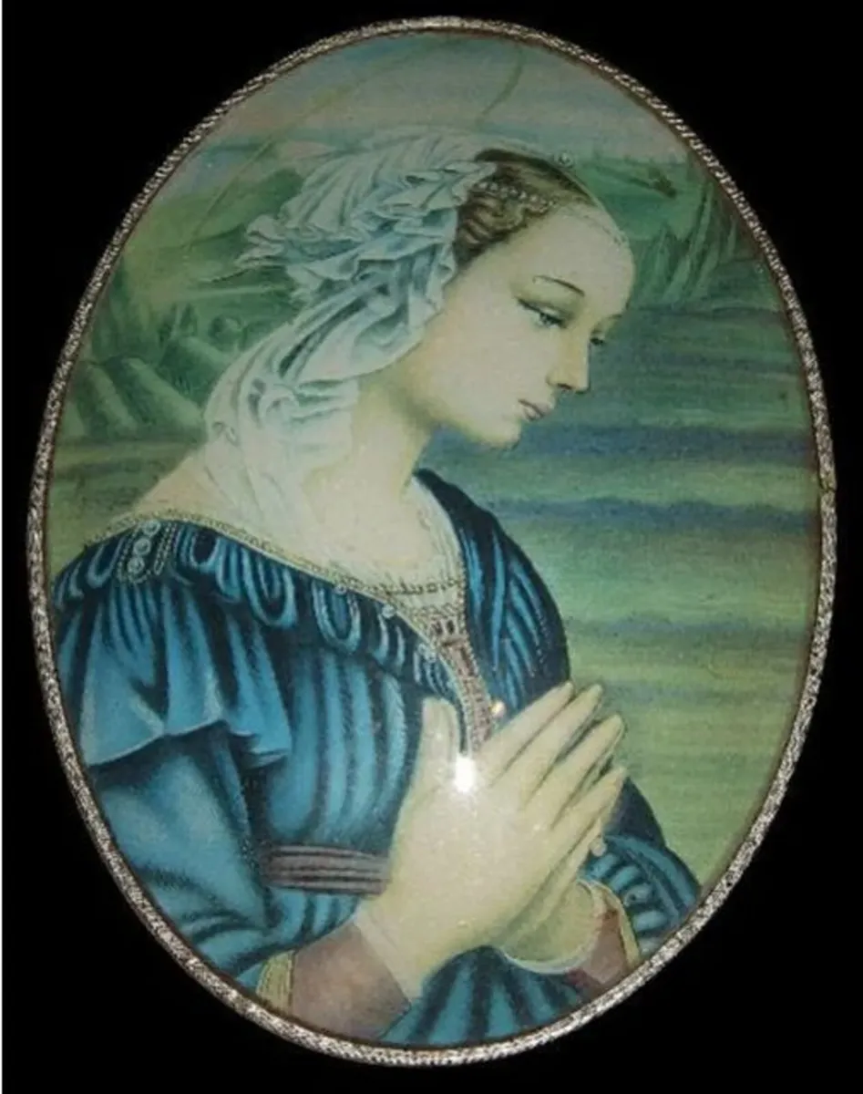 Vintage 1971 Italian Madonna Plaque - Image 3