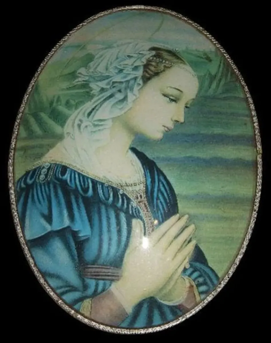 Vintage 1971 Italian Madonna Plaque - Image 4