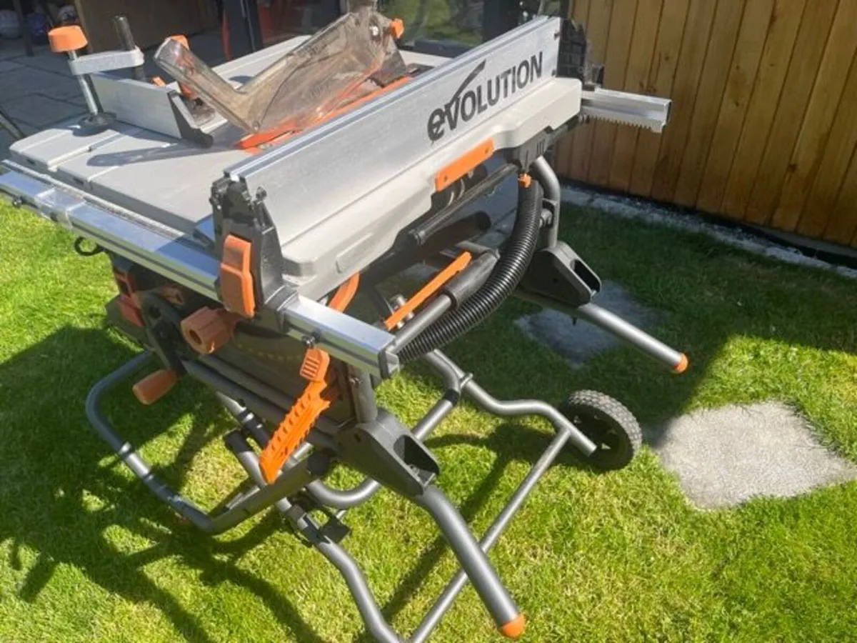Evolution R255TBL+ Table Saw and Saw Stand - Image 2