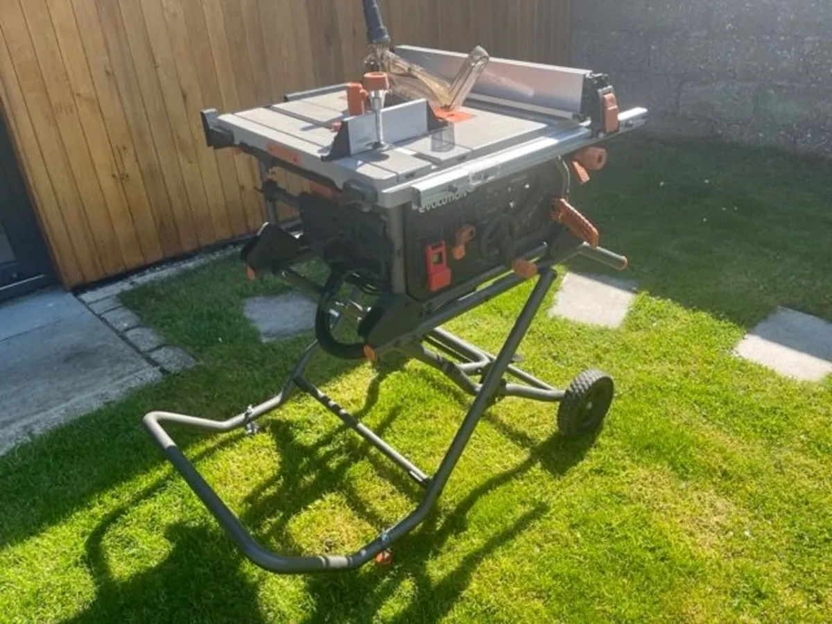 Evolution R255TBL+ Table Saw and Saw Stand - Image 1