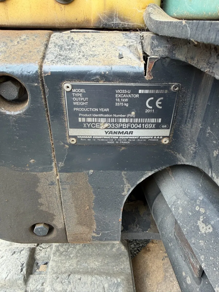 2011 Yanmar 3.3 T mini digger - Image 4