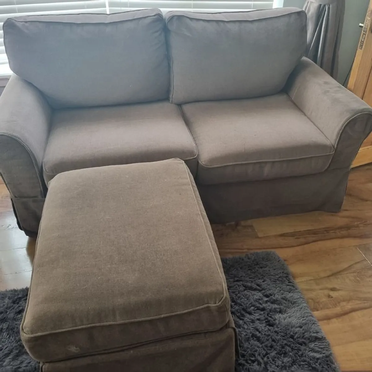 Sofa bed with footstall - Image 1
