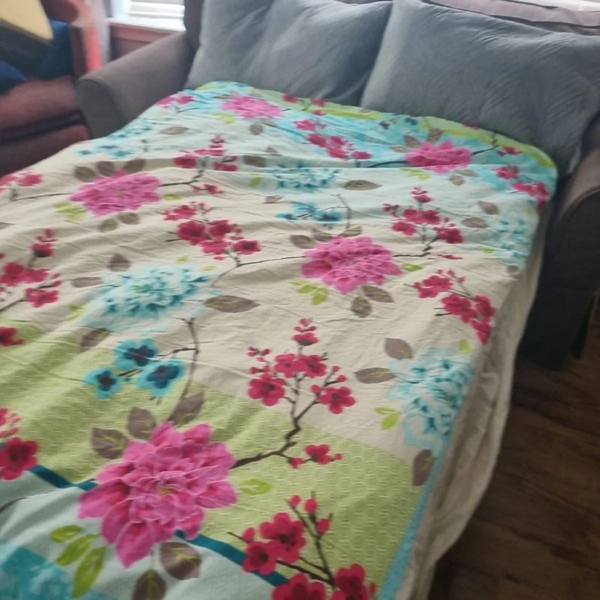 Sofa bed with footstall - Image 2