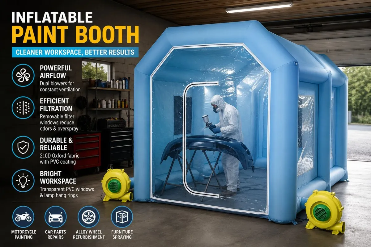 Inflatable Spray Booth Tent 4 x 2.5m – Professiona - Image 1