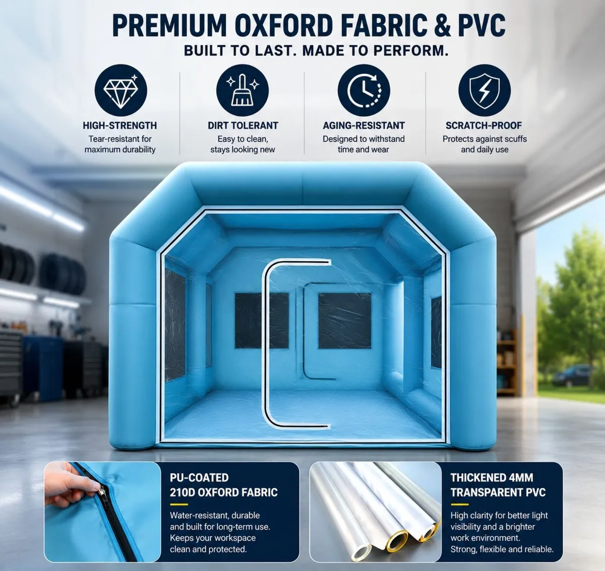 Inflatable Spray Booth Tent 4 x 2.5m – Professiona - Image 2