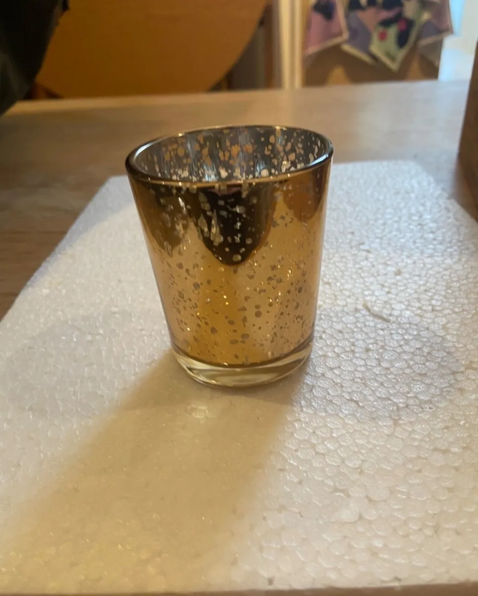 Speckle votive candle holder pack of 12