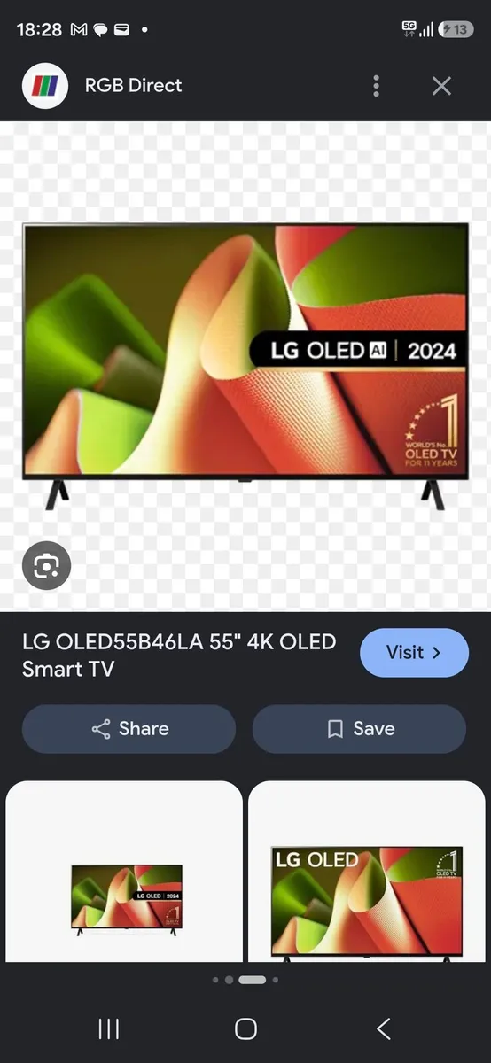 OLED55B46LA.AEK Amazing OLED tv paid 1000